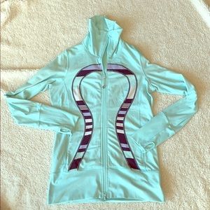 Aqua Lululemon Zip Hoodie Size 8